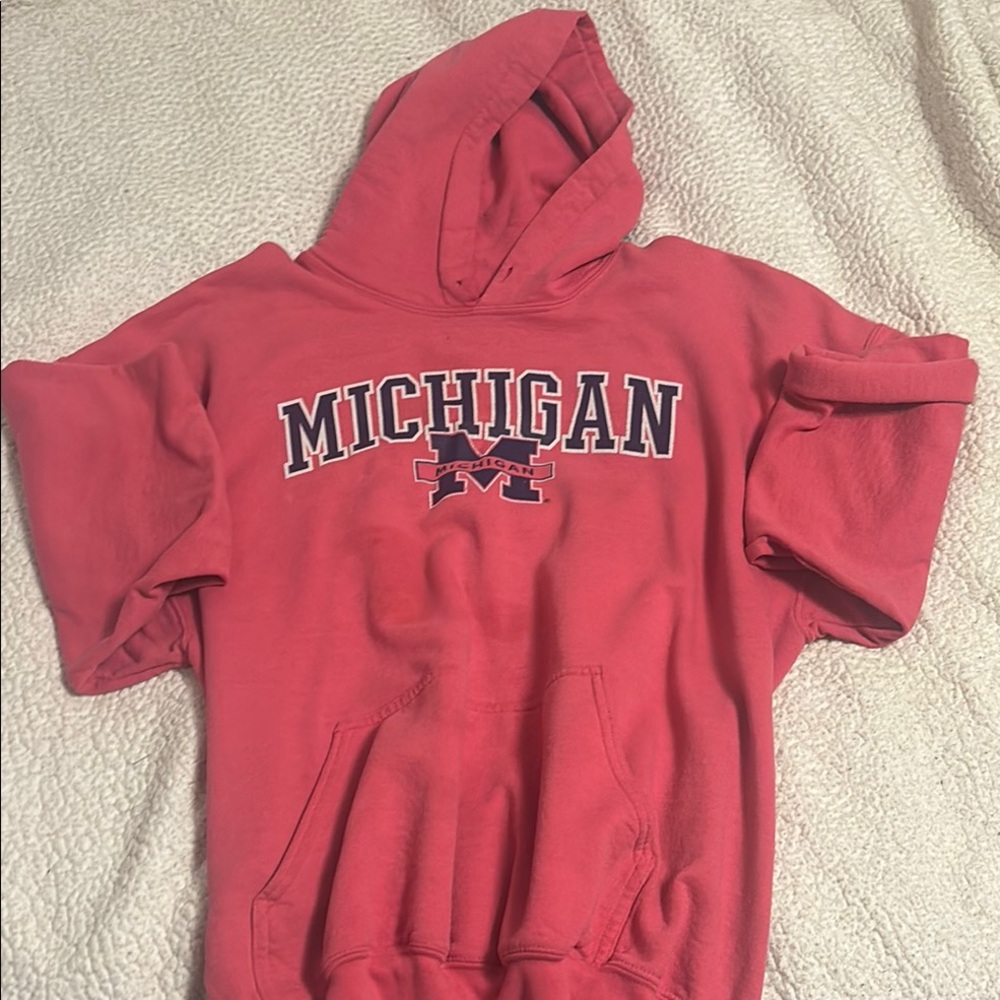 Women’s Large Pink Michigan Hoodie